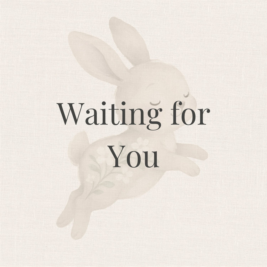 Chapter opener: Waiting for You (pages 13 to 26), watercolor rabbit