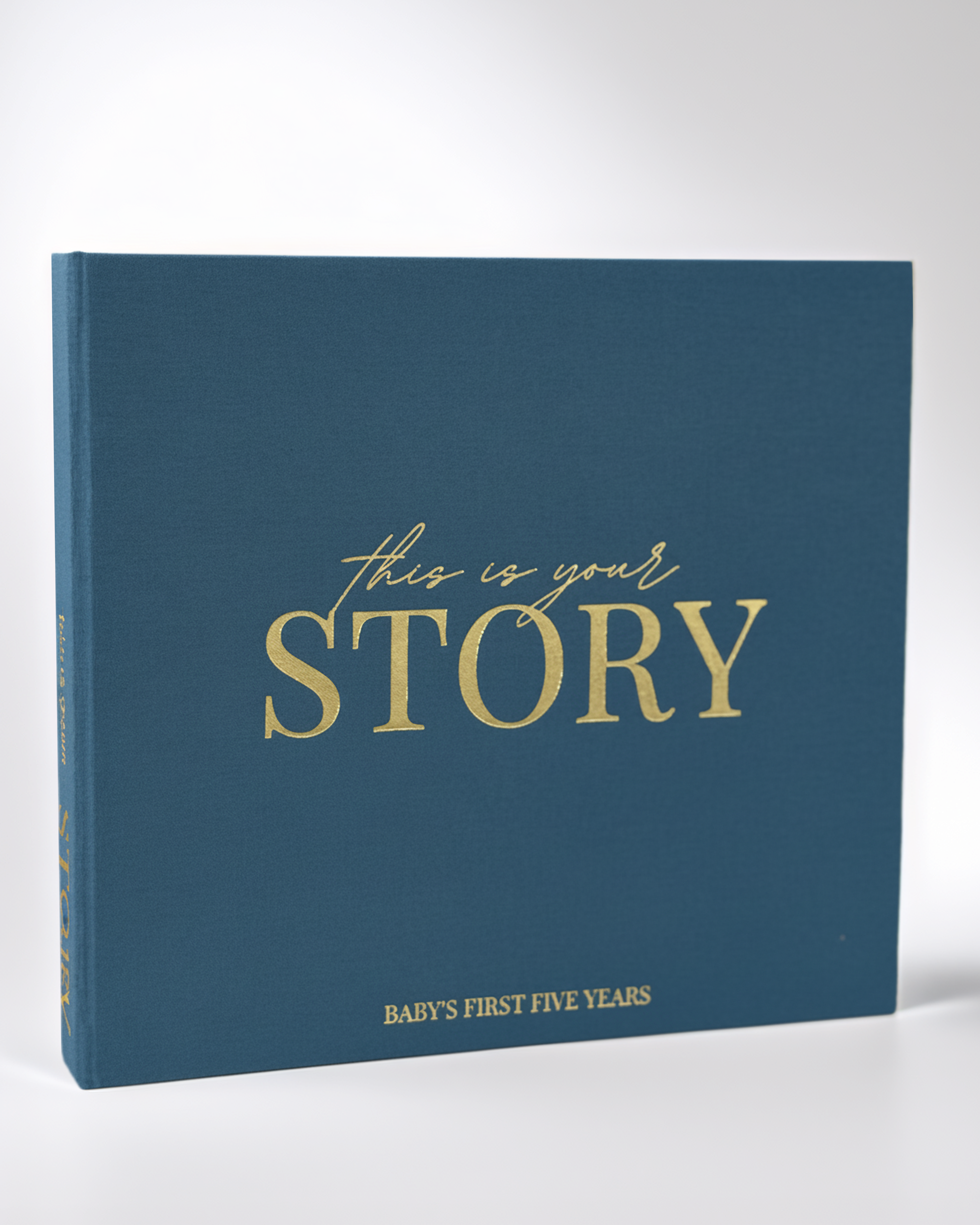 Dusty Blue Baby Memory Book & Keepsake Journal for First 5 Years