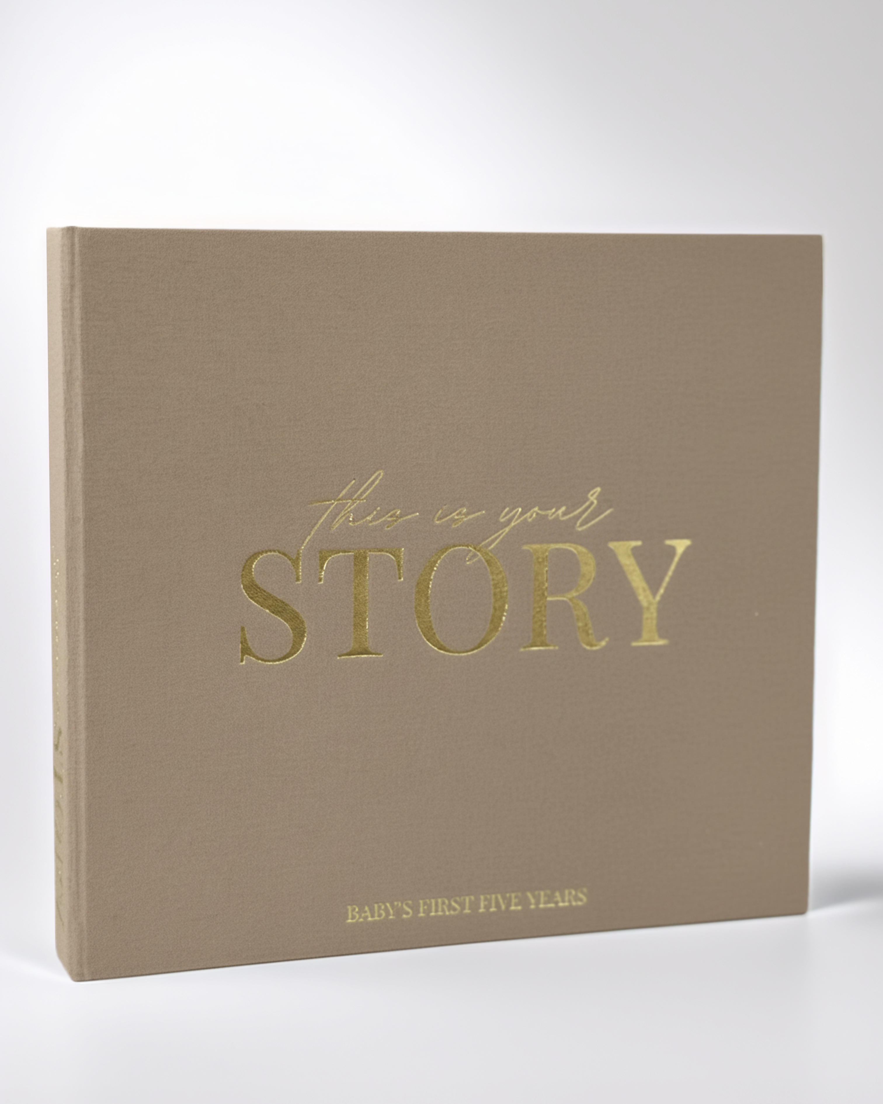 Neutral Toast Baby Memory Book & Keepsake Journal for First 5 Years