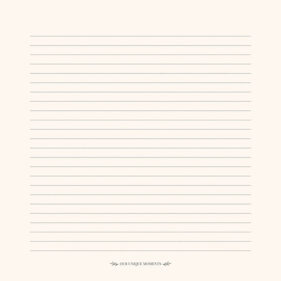 Page 117 of the CheriBOO Baby Memory Book: a free lined page for everything else